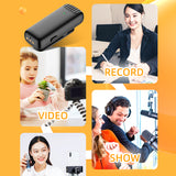 SoundImax -Dual Wireless Lavalier Microphone Audio Video Recording Mini Mic For Android/iphone